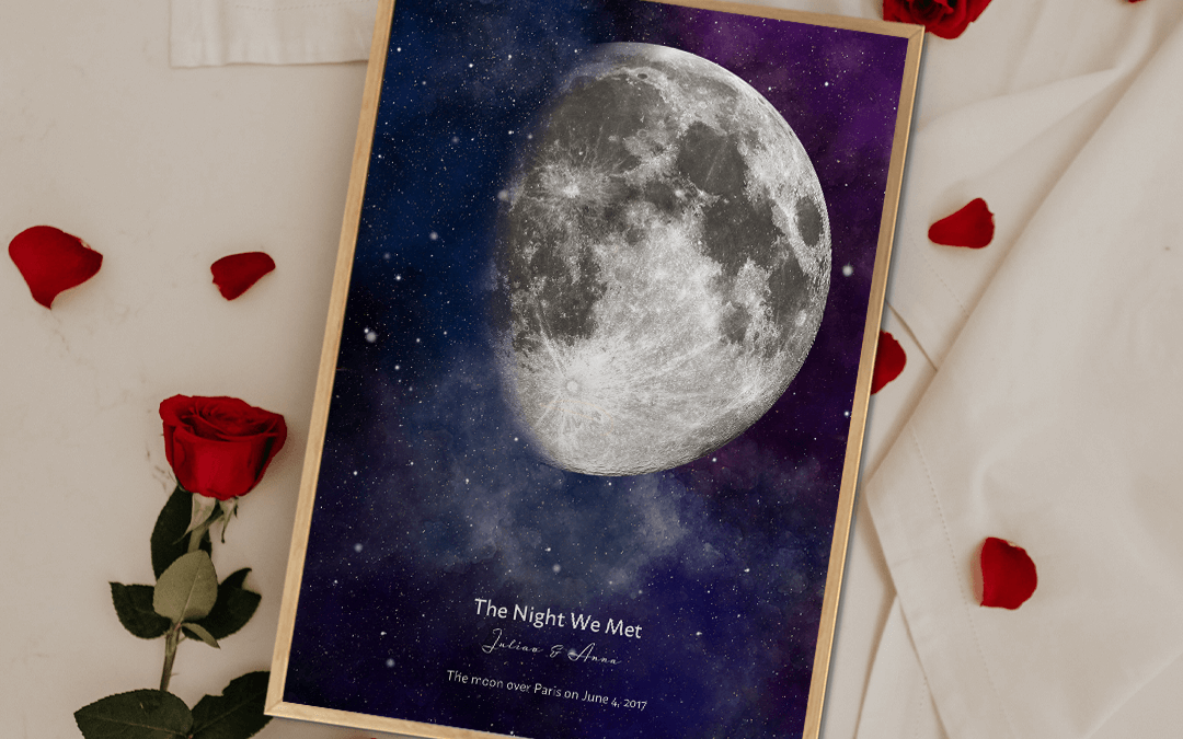 Valentine's Day Personalized Moon Gift