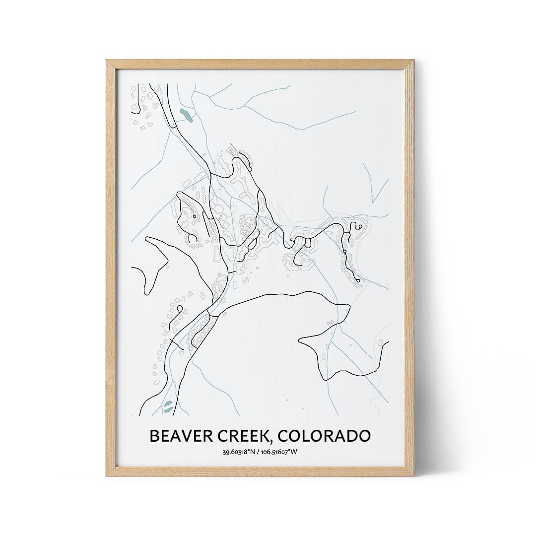 Beaver Creek city map poster
