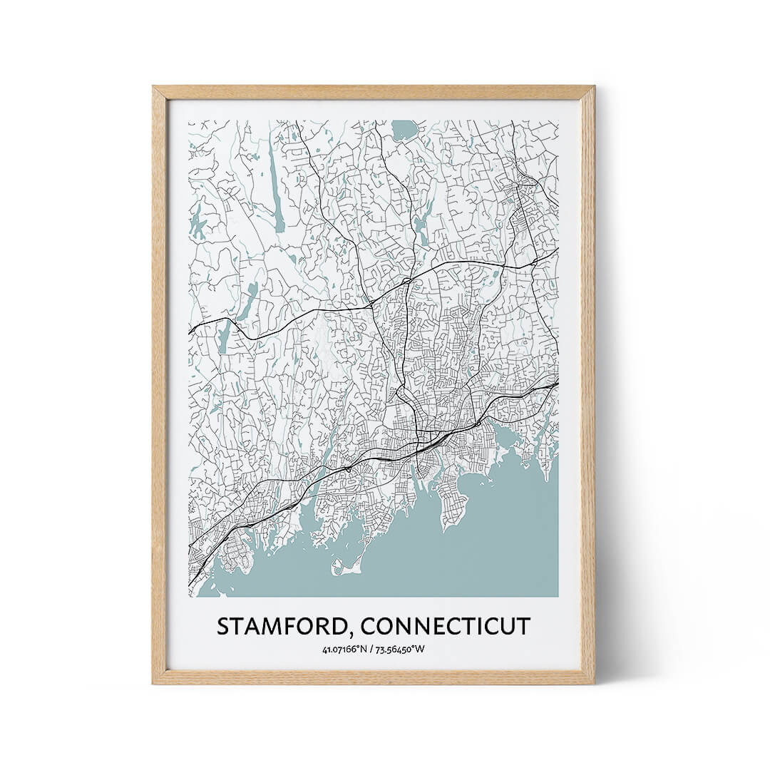 Stamford Stadtplan Poster