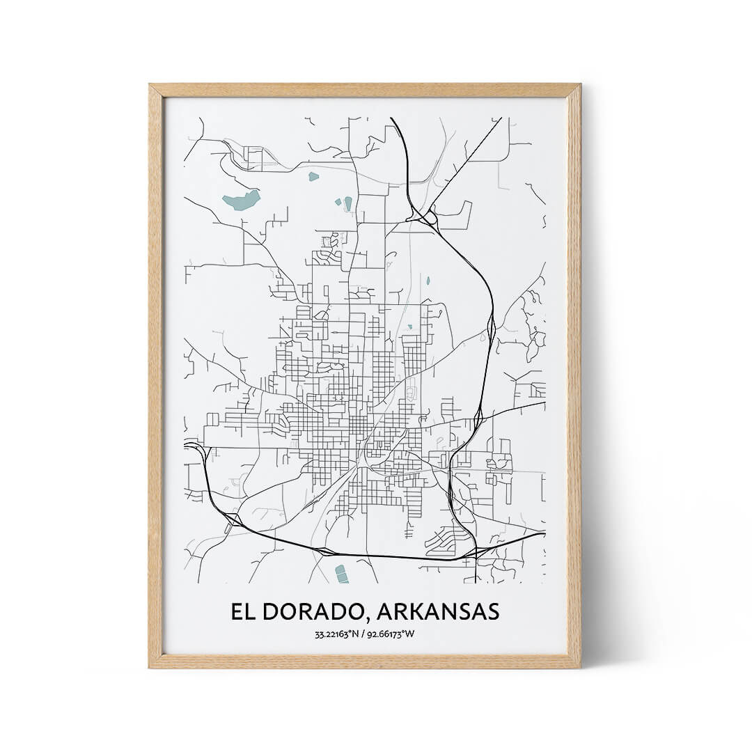 El Dorado city map poster