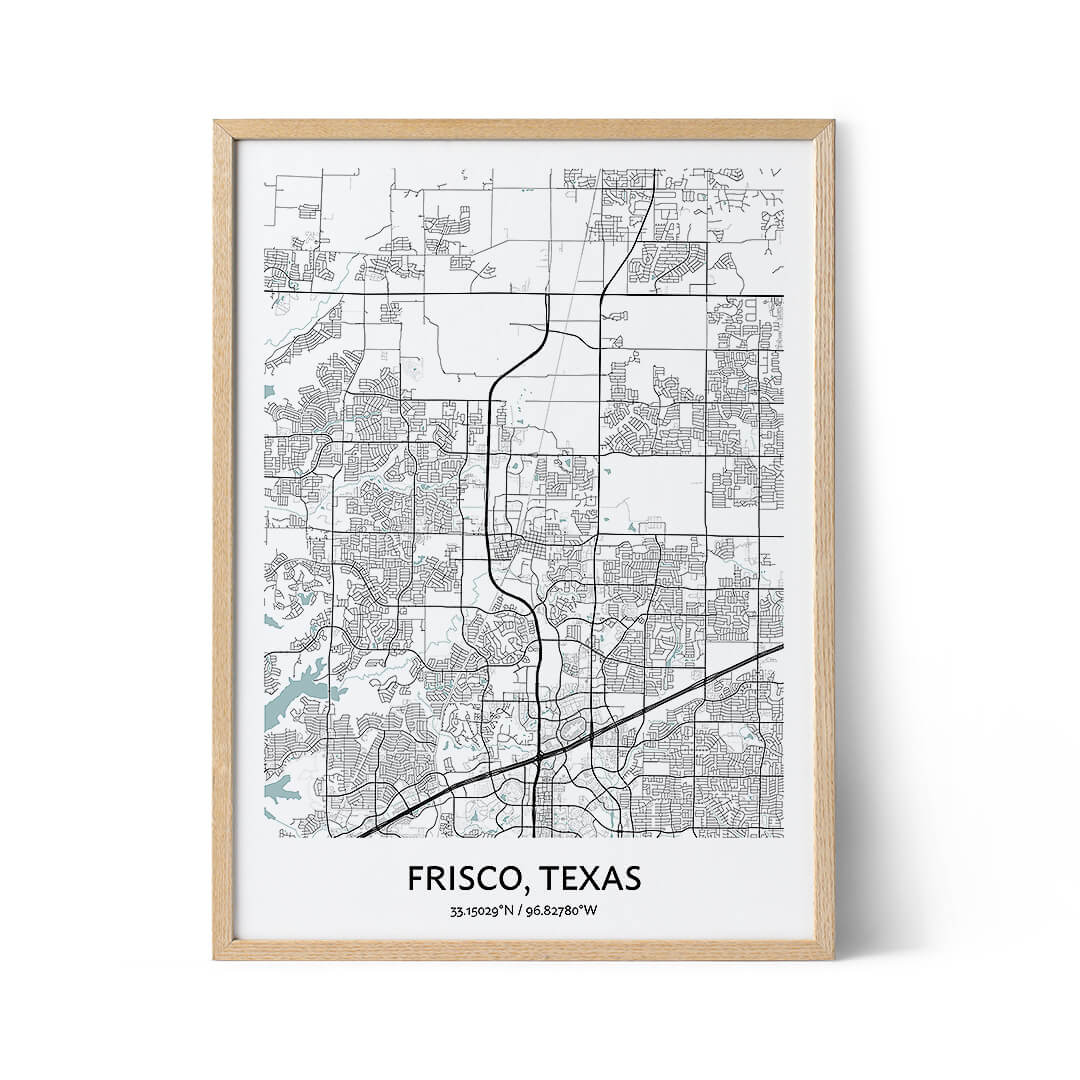 Frisco city map poster