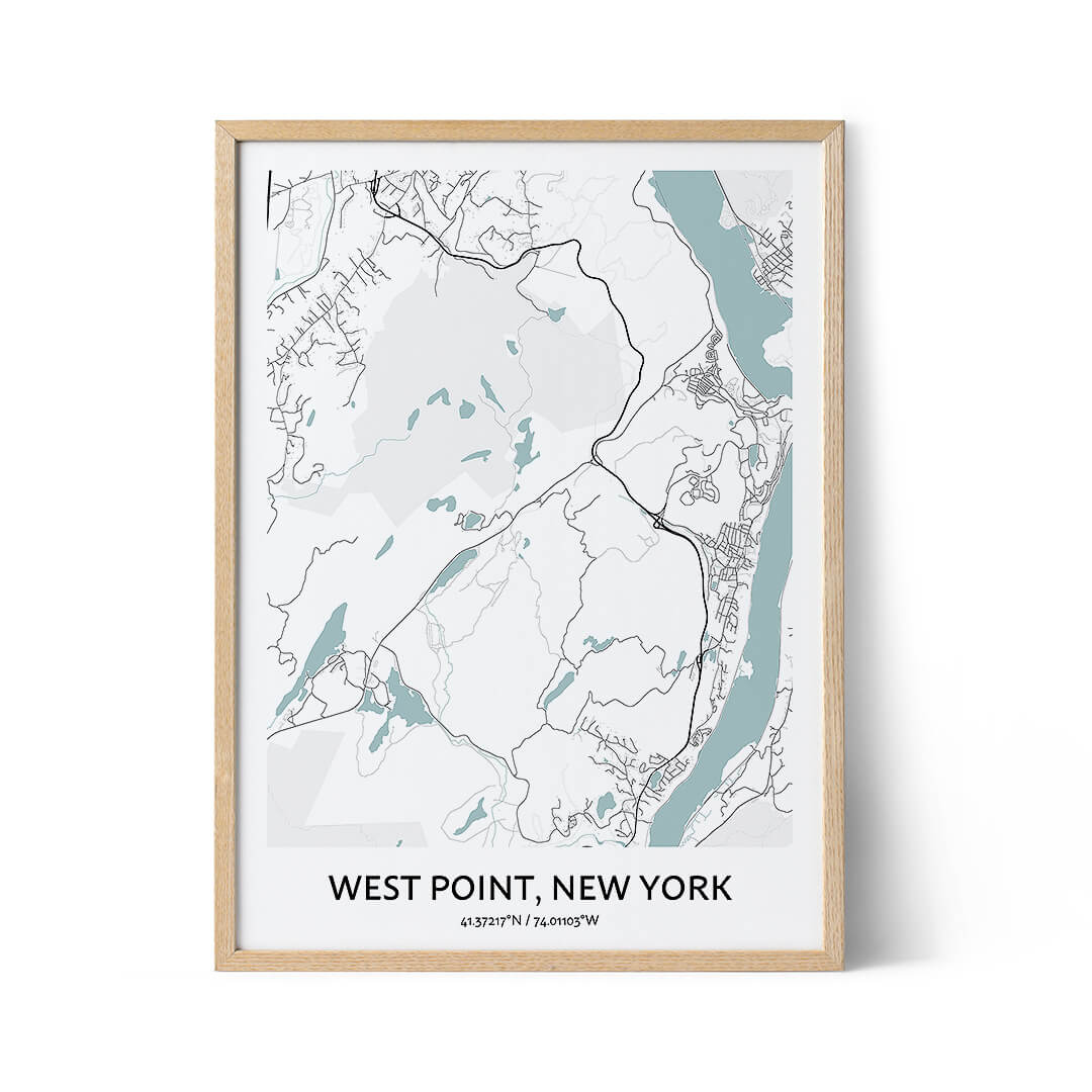 West Point city map poster