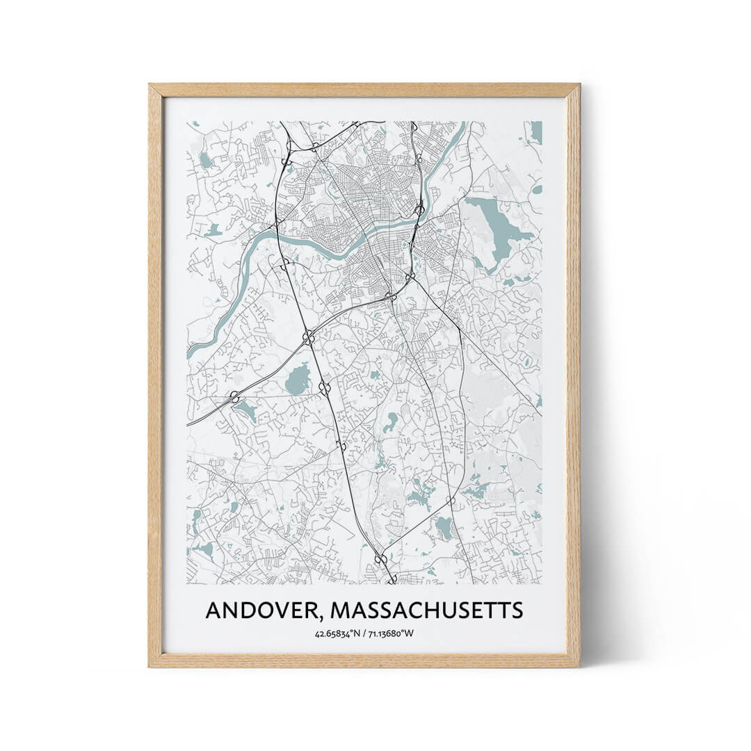 Andover City Map Poster