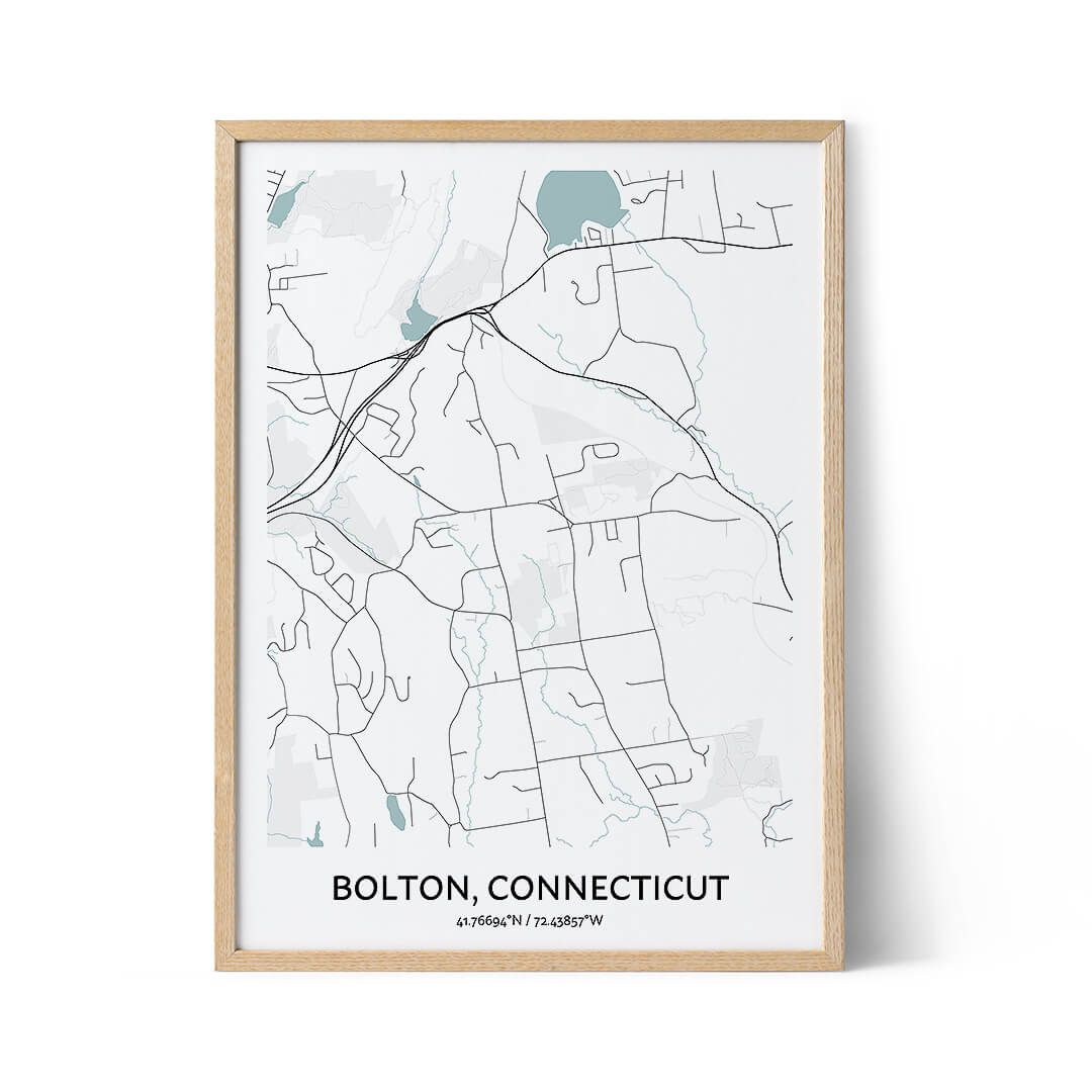 Bolton city map poster