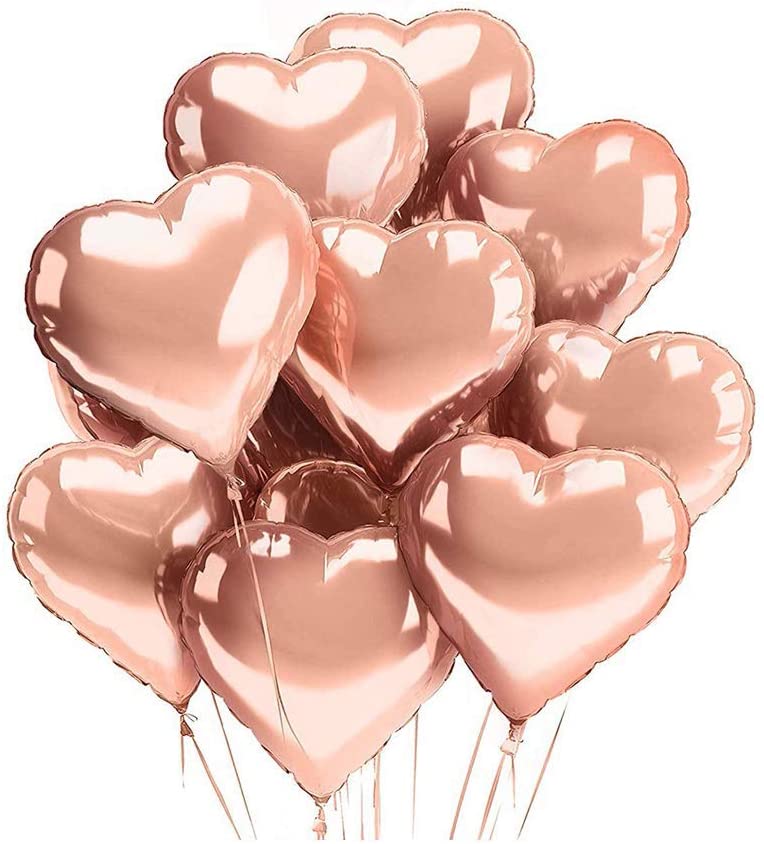 Heart-Shaped Foil Balloons