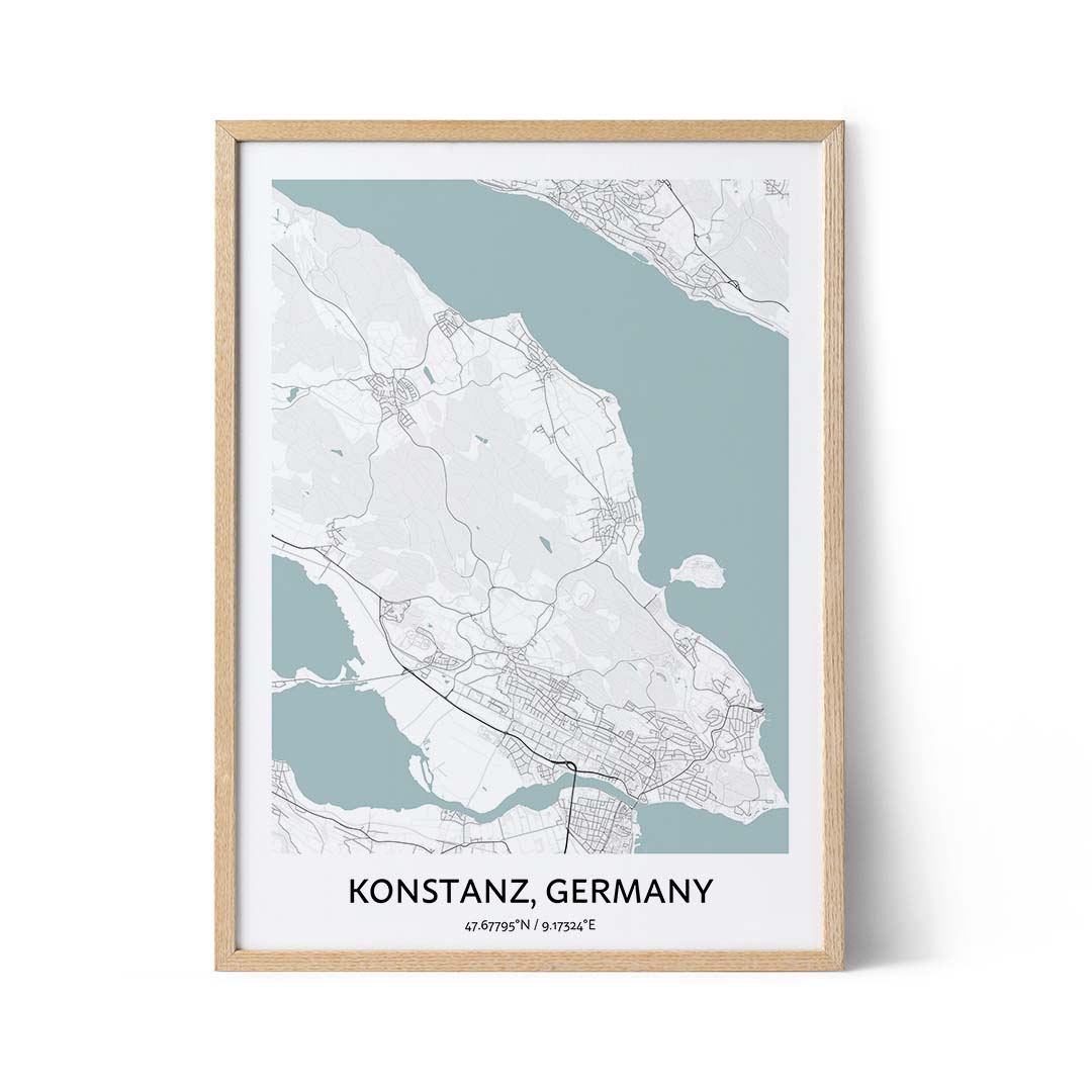 Konstanzer Stadtplan Poster