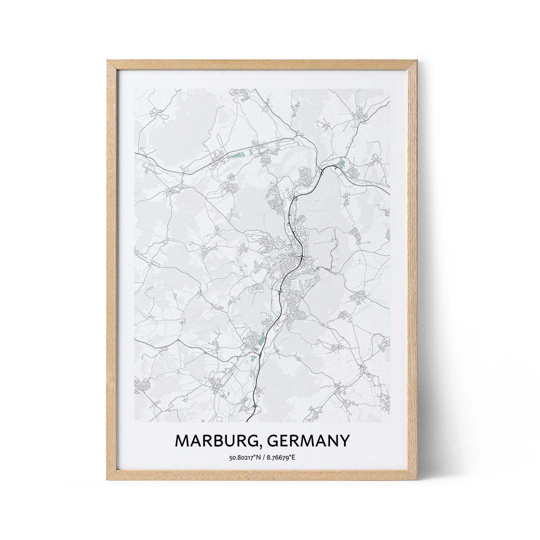 Marburg Stadtplan Poster