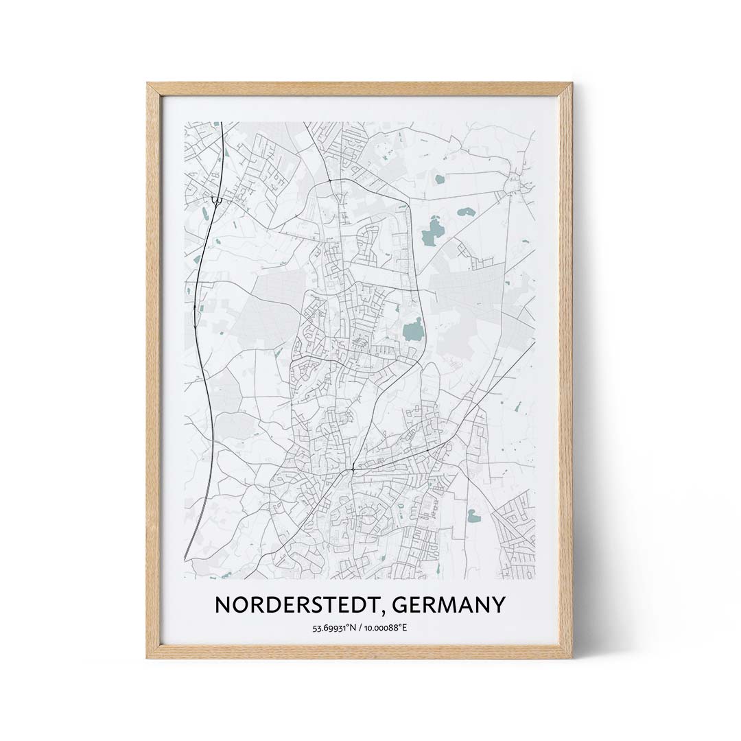 Norderstedt Stadtplan Poster