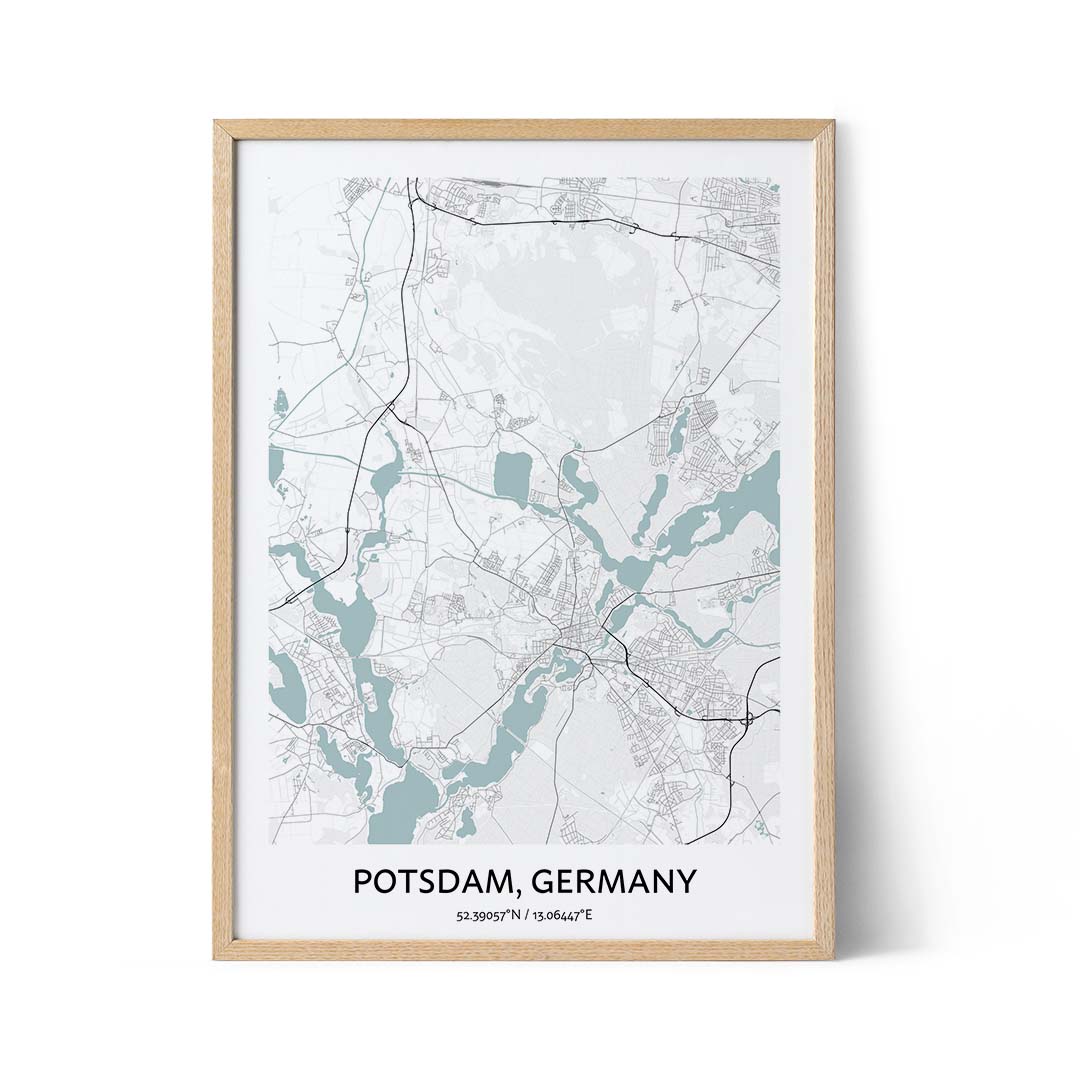 Potsdam city map poster