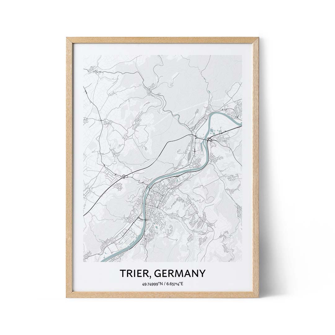 Trier Stadtplan Poster