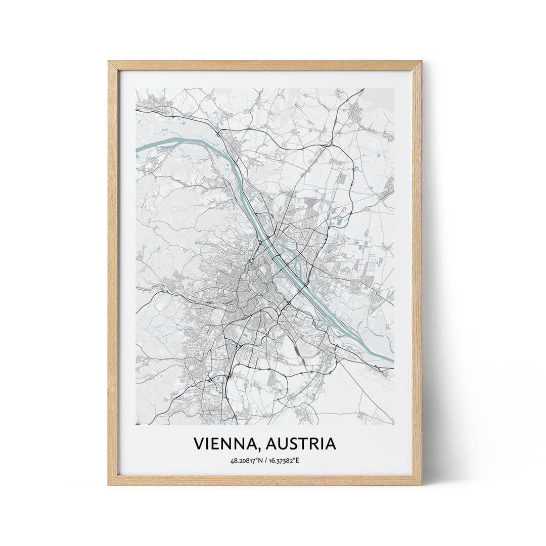 Stadtplan Wien Poster