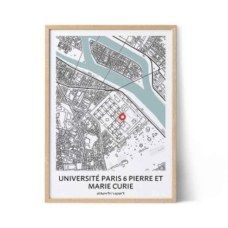 une carte de l'université personnalisée