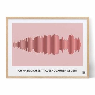 Unser Liebeslied als Schallwellenkunst