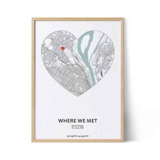 Where We Met Heart Map
