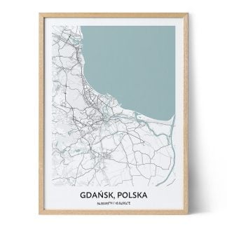 Gdańsk, Polska mapa miasta