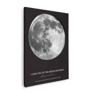 Personalised Moon Phase Canvas