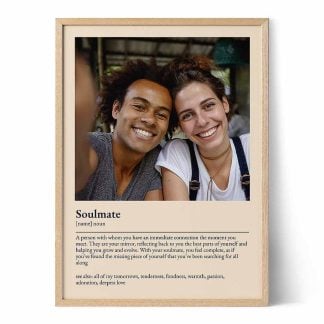 Soulmate definition poster tryck